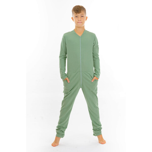 Dendy Chlapčenský overal pyžamový dlhý Mint Veľkosť: 128 63228691