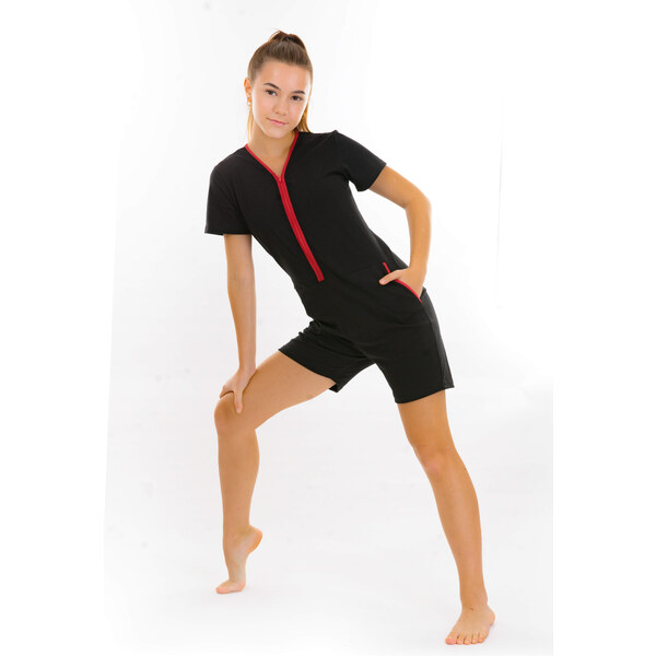 Dendy Dievčenský overal pyžamový krátky Black Veľkosť: 128 63228703