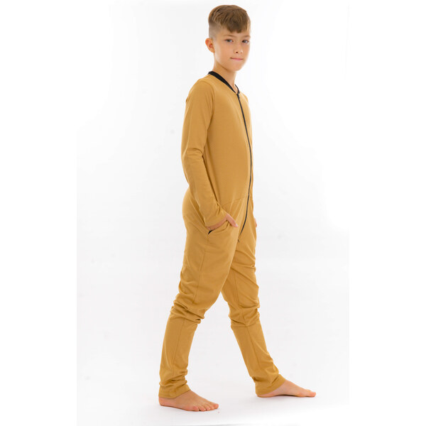 Dendy Chlapčenský overal pyžamový dlhý Sand Veľkosť: 128 63228695