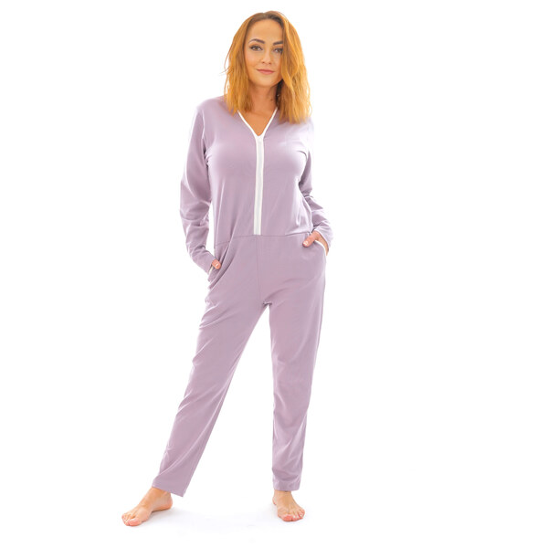 Dendy Dámsky overal pyžamový dlhý Lilac Veľkosť: XL 63228712