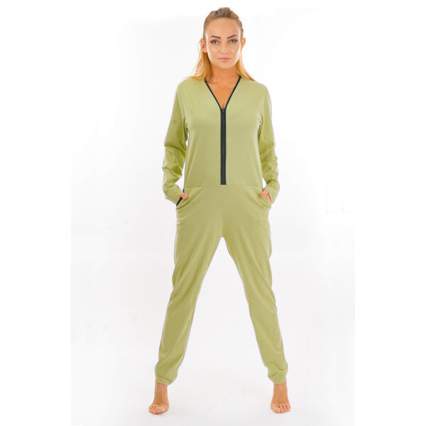 Dendy Dámsky overal pyžamový dlhý Pistachio Veľkosť: XL 63228699