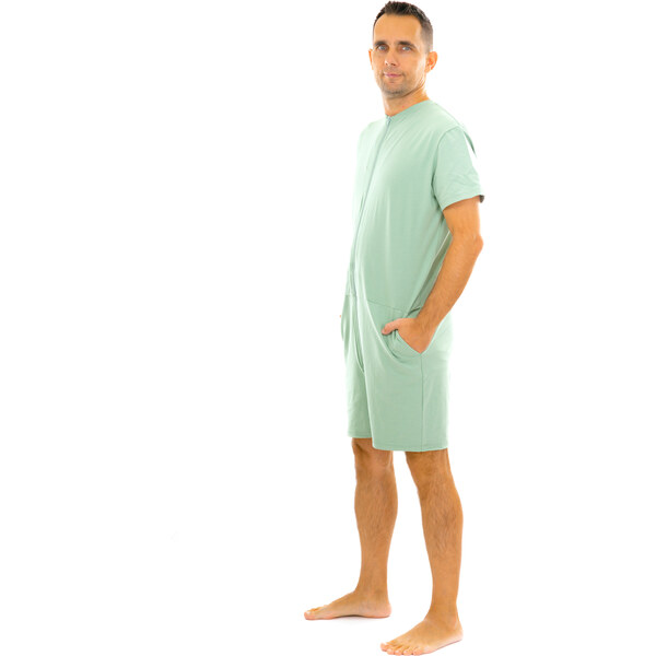 Dendy Pánsky overal pyžamový krátky Mint Veľkosť: XXL 63228732