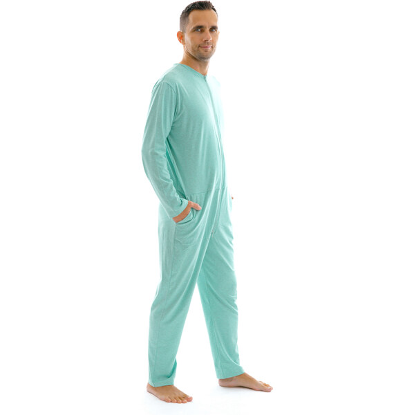 Dendy Pánsky overal pyžamový dlhý Light blue Veľkosť: XXL 63228727