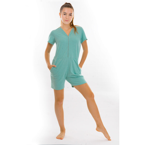 Dendy Dievčenský overal pyžamový krátky Light blue Veľkosť: 128 63228709