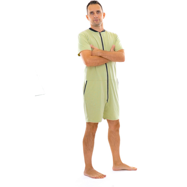 Dendy Pánsky overal pyžamový krátky Pistachio Veľkosť: XXL 63228735