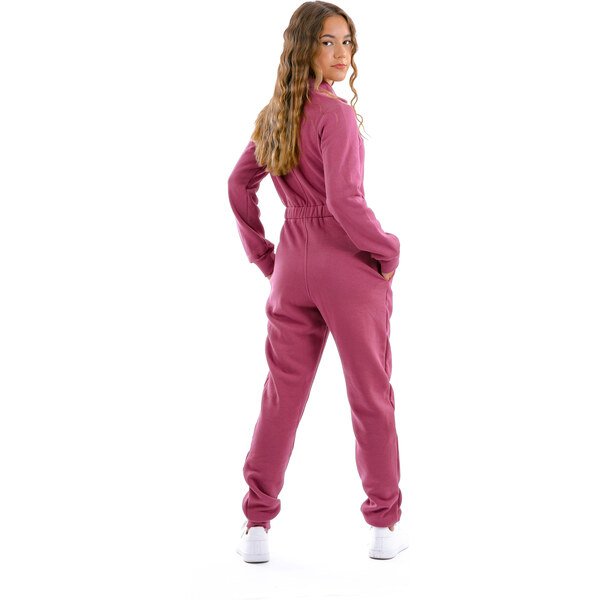 Dendy Dievčenský overal teplákový dlhý Raspberry Veľkosť: 128 63228758