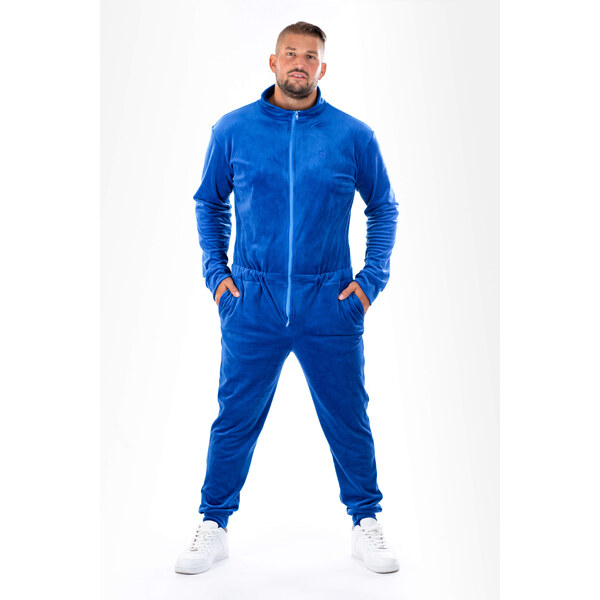 Dendy Pánsky overal plyšový dlhý Blue Veľkosť: XL 63228774
