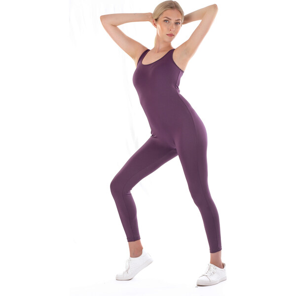 Dendy Legínový overal dlhý bez rukávu Deep purple Veľkosť: M 63228797