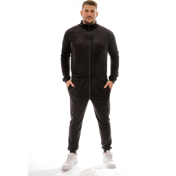 Dendy Pánsky overal plyšový dlhý Black Veľkosť: XL 63228870