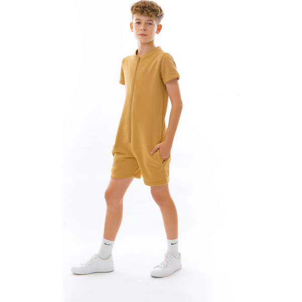 Dendy Chlapčenský overal teplákový krátký Sand Veľkosť: 128 63228816