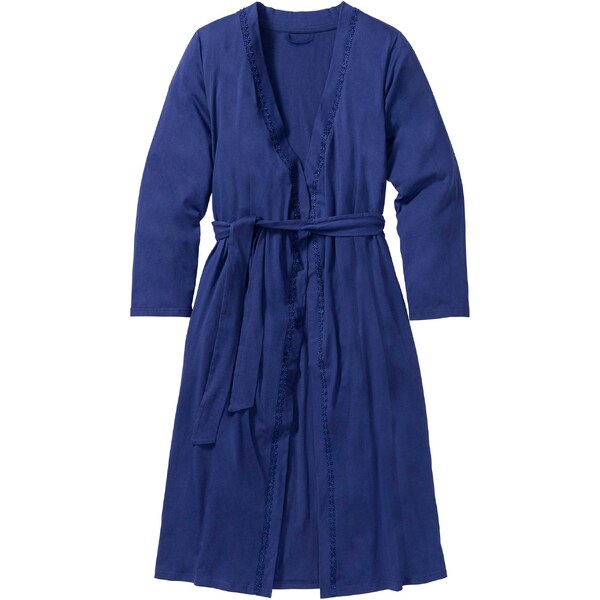 bonprix Župan z úpletovej kvality, farba modrá 44974351