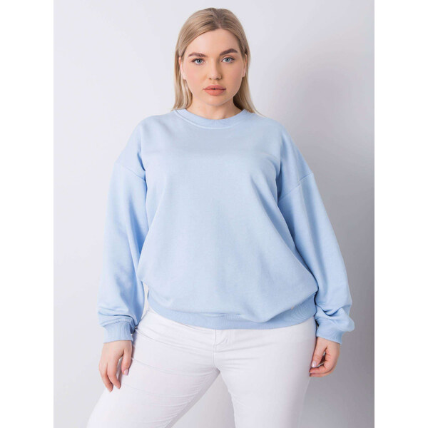 BASIC FEEL GOOD Svetlo modrá dámska mikina bez kapucne RV-BL-6316.16X 23787608