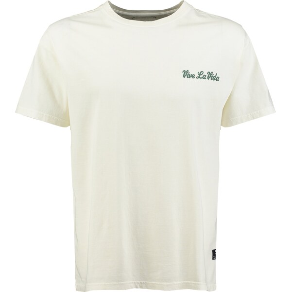 Key Largo Tričko KLVIVE LA VIDA zelená / biela 62937617