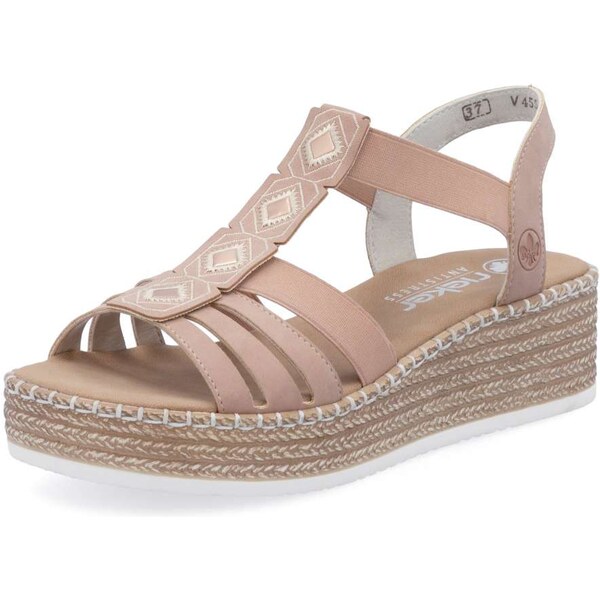 Dámske sandále RIEKER V4554-31 ružová S5 62938456