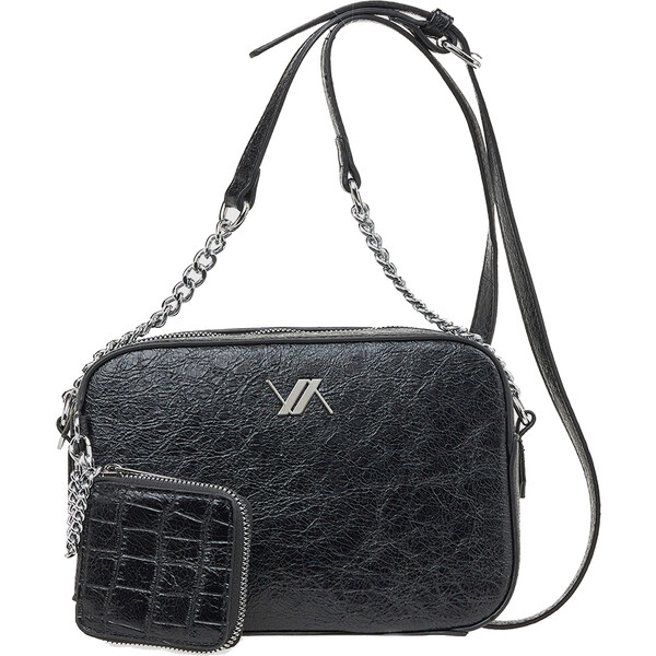 Verde Dámska crossbody kabelka 16-7924 black 66578410