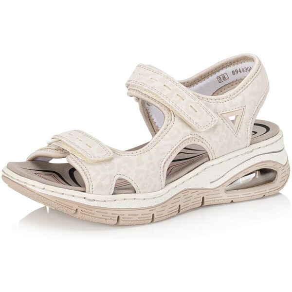 Dámske sandále RIEKER 67666-60 béžová S5 62942233