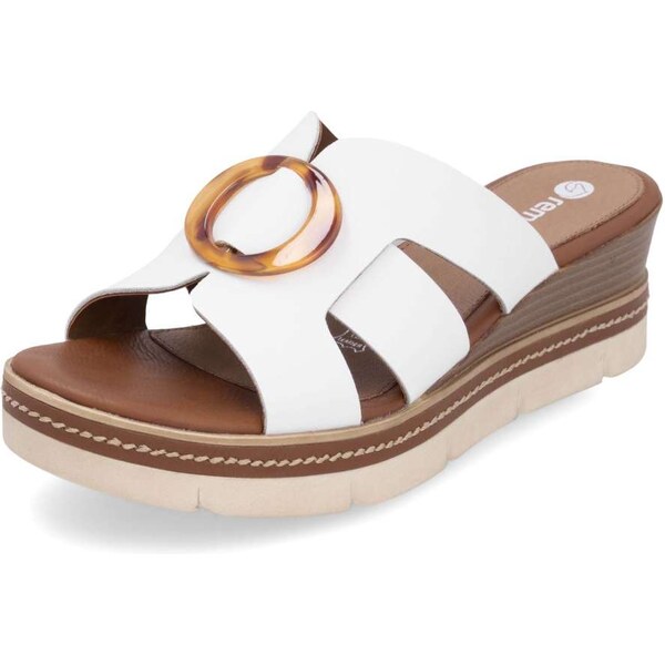 RIEKER Dámske šľapky REMONTE D2L52-80 biela S5 62942424