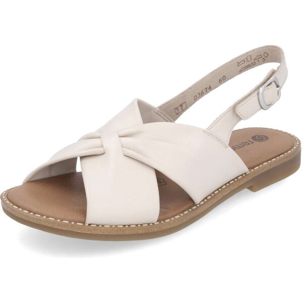 RIEKER Dámske sandále REMONTE D3674-60 béžová S5 62942434