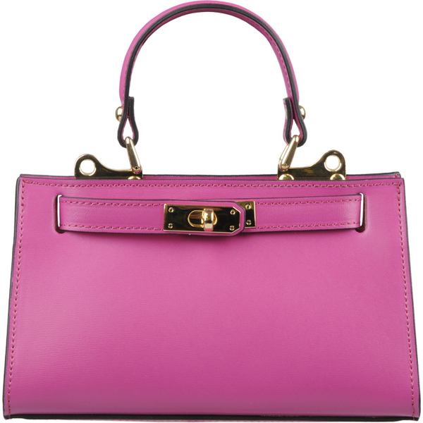 Ružová kožená talianska kabelka Anita Fuxia NovaKabelka.sk 62942565