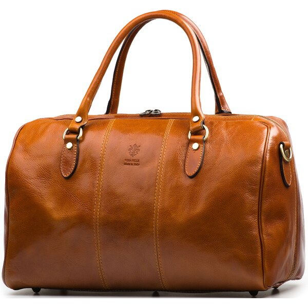 Blaire Kožená cestovná taška Verity koňakovo hnedá 65954809