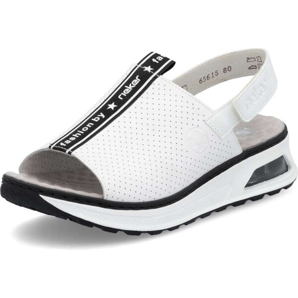 Dámske sandále RIEKER 65615-80 biela S5 62945034