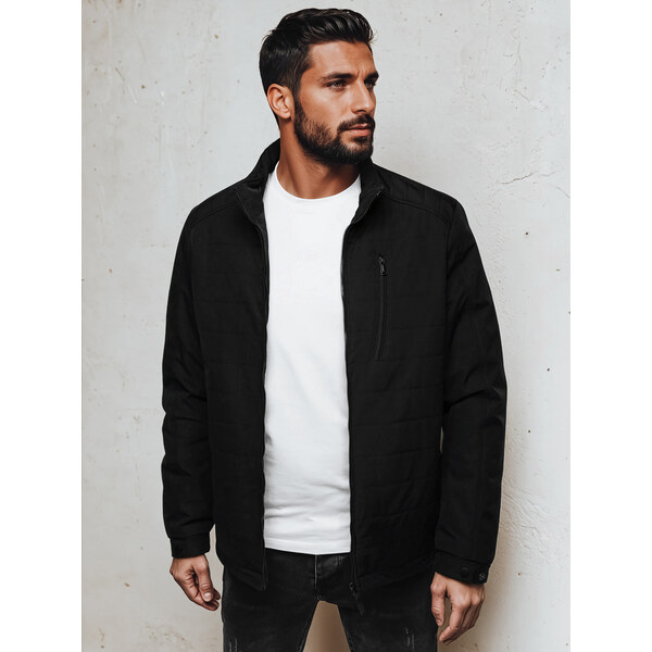 Pánska prechodná čierna bunda Dstreet 65388909