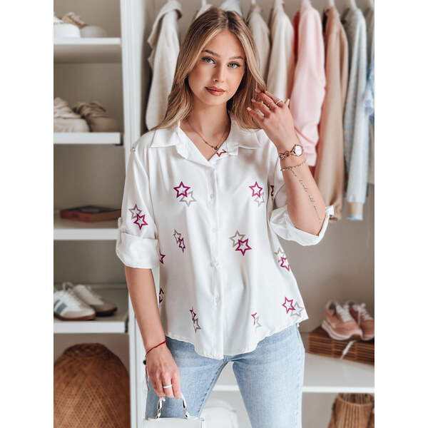 DStreet Dámska oversize košeľa s hviezdičkami ASTROWIA 64677574