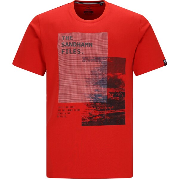 Pánske červené bavlnené tričko HAJO 62841494