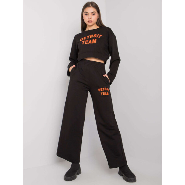 BASIC Čierna dámska tepláková súprava s nápisom FE-KMPL-5503.13P-black 27920828