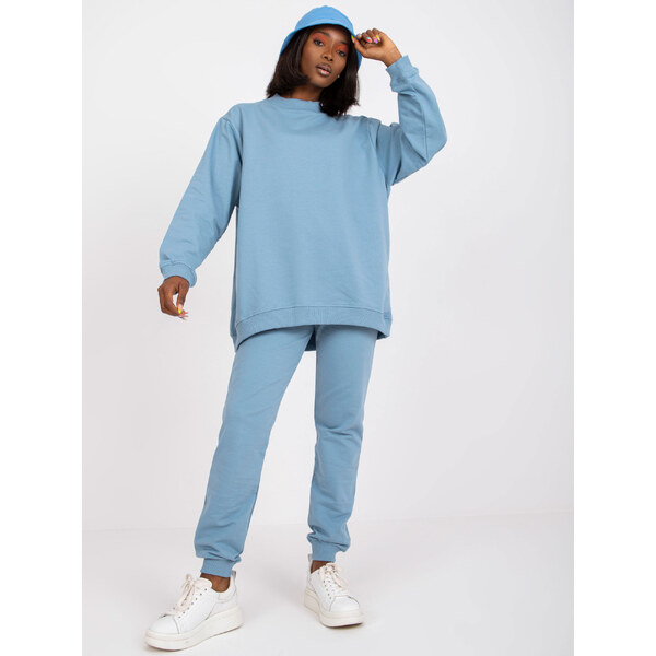 BASIC FEEL GOOD Svetlomodrá dámska mikina bez kapucne AP-BL-A-R001 32265101