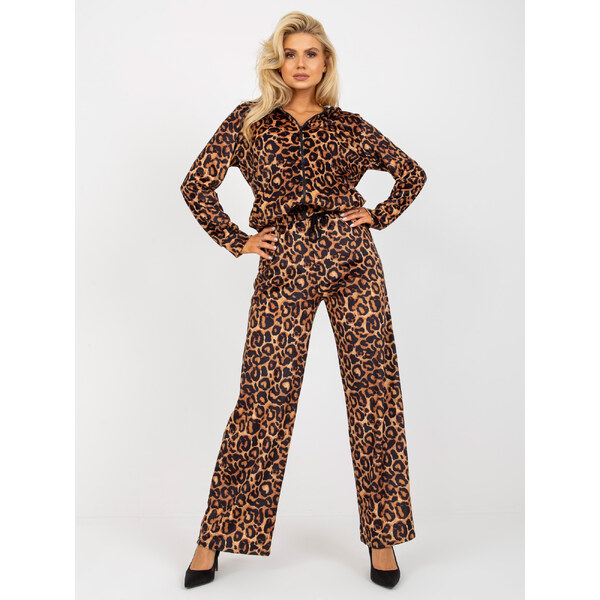 BASIC Leopardia velúrová súprava -LK-KMPL-509031.08P-black-beige 35927991