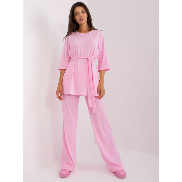 BASIC Svetloružový ležérny komplet -LK-KMPL-509389.28P-light pink 44525662