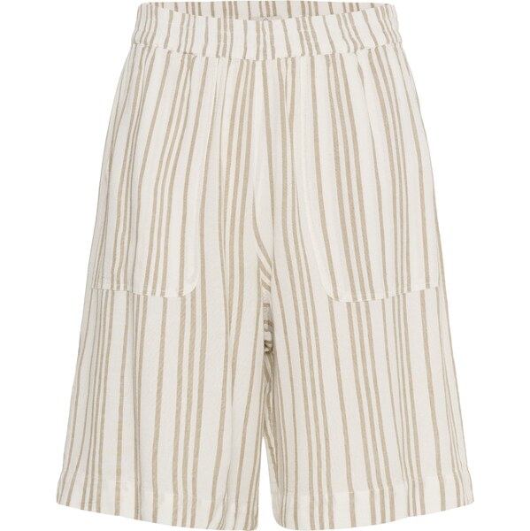 Kaffe Nohavice Milia béžová / biela 62961556