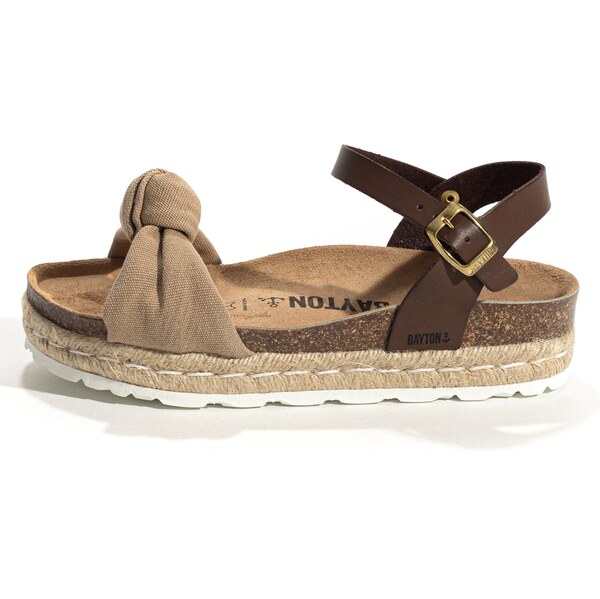 Bayton Sandále Anna čokoládová / svetlohnedá 63144991