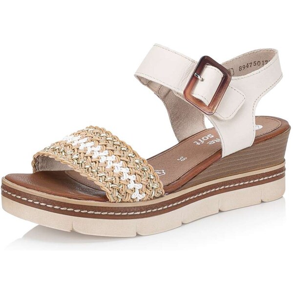 RIEKER Dámske sandále REMONTE D2L55-60 béžová S5 62962621