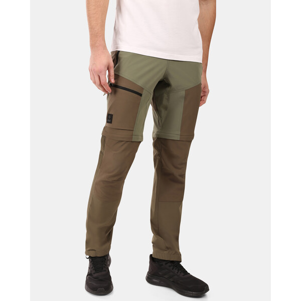 Pánske outdoorové odopínacie nohavice Kilpi HOSIO-M khaki 62968261