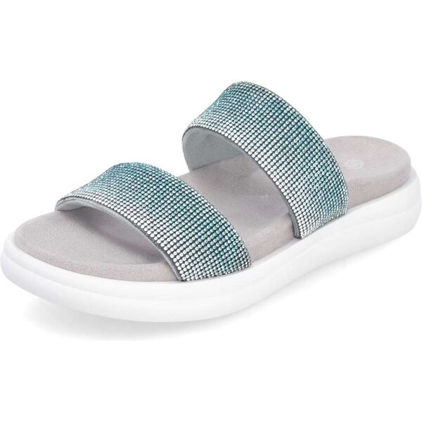 RIEKER Dámske šľapky REMONTE D2N50-14 modrá S5 62966513