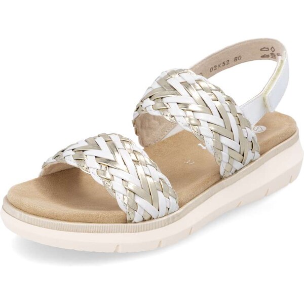 RIEKER Dámske sandále REMONTE D2K52-80 biela S5 62966517