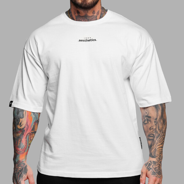 Oversize tričko Iron Aesthetics Major, biele 59481930