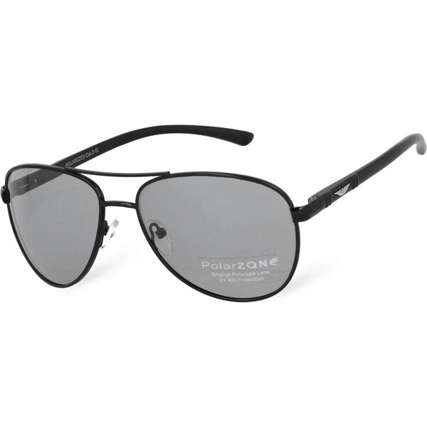 Sunmania Čierne fotochromatické slnečné okuliare Massive Aviator 23821654