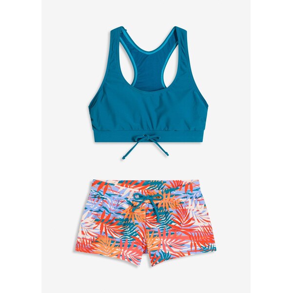 bonprix Bikiny bustier (2-dielne), farba modrá 62972067