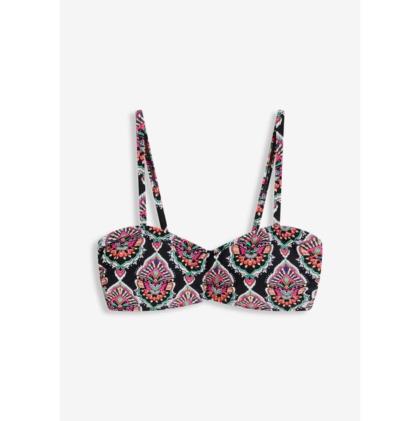 bonprix Bikinová podprsenka bandeau, farba čierna 62972106