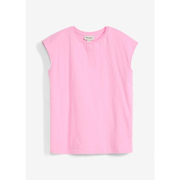 bonprix Tričko z čistej bio bavlny, farba ružová 62972191