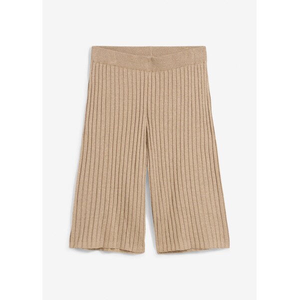 bonprix Pletené bermudy s vysokým pásom z viskózového mixu, farba 62972856