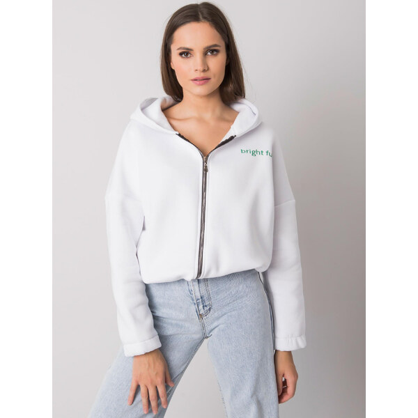 RUE PARIS Biela mikina Michelle s nápisom bright future RV-BL-7366.31 57948813