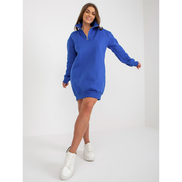 BASIC Modré mikinové šaty -EM-BL-773.36X-cobalt 42212784