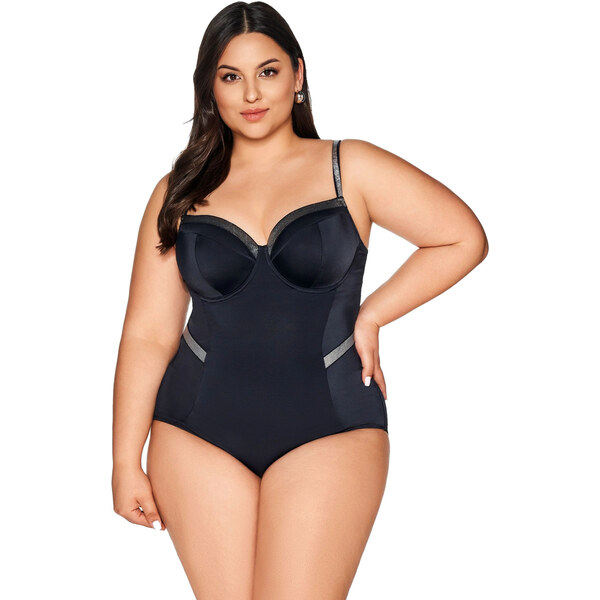 Dámske jednodielne plavky 63 čierna - AVA 62976618