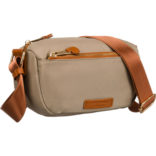 Listonoszka damska w odcieniu khaki z kieszonką zewnętrzną wykonana z 62980346