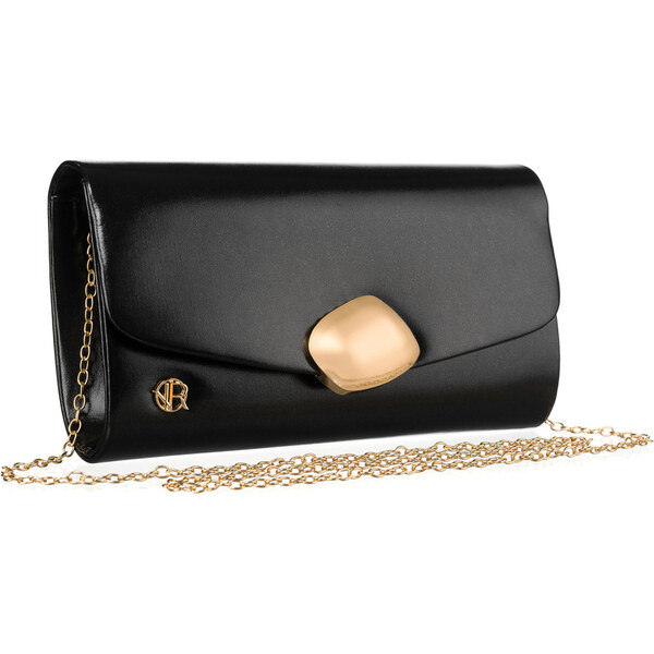 Elegantná čierna dámska listová kabelka z ekologickej kože Rovicky 62980383