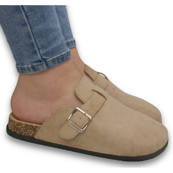 SS Dámske svetlohnedé šľapky LARA 62984944